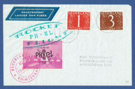 Raketpost / Rocket Flight.  1959. ROCKET FLIGHT PH-EL. R-612.