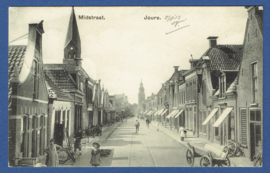 JOURE, Midstraat. Gelopen kaart.