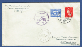 Helikopterpost 's GRAVENHAGE - BRUSSEL    5-11-1947