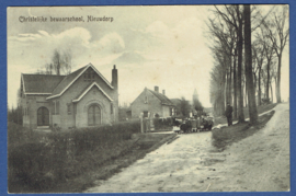 NIEUWDORP, Christelijke bewaarschool. Ongelopen kaart.