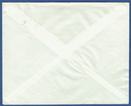 RAKETPOST, Amsterdam 1945. Gestart per 7 mei 1945. AMSTELVEEN. De Bruin. Met brief.