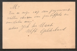 Briefkaart met langebalkstempel ULFT naar Breda.