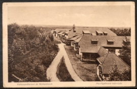 HELLENDOORN, Volkssanatorium te Hellendoorn. Hoofdgebouw-voorzijde. Gelopen kaart.