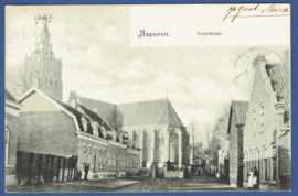 ASPEREN, Voorstraat. Gelopen kaart.