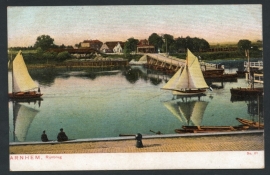 ARNHEM, Rijnbrug. Ongelopen kaart.