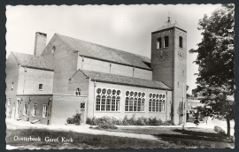 OOSTERBEEK, Geref. Kerk. Gelopen kaart.