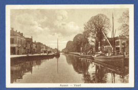 ASSEN, Vaart. Gelopen kaart.