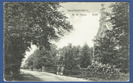 MAARSBERGEN, N.H. Kerk. Gelopen kaart.