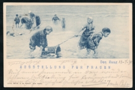 Briefkaart Vrouwen Tentoonstelling 1898, DEN HAAG, Ausstellung Fur Frauen.