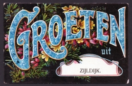ZIJLDIJK, Groeten uit Zijldijk. Gelopen kaart.