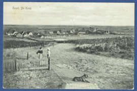 DE KOOG, TEXEL. Gelopen kaart.