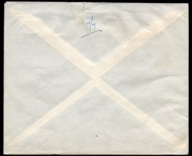 Luchtpostcover met kortebalkstempel MONSTER naar Canada.