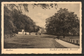 ARNHEM, Sonsbeek met Lorentz - Monument. Gelopen kaart.