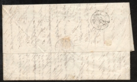 Puntstempel 91 en 2-letterstempel ROTTERDAM vouwbrief (nota) naar Frankrijk.