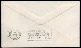 Jersey. Postal Strike cover. Van Jersey naar Geurnsey. 1971.