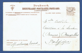 's GRAVENHAGE, Station Hollandsche Spoor. Gelopen kaart.