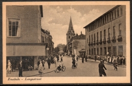 ENSCHEDE, Langestraat. Ongelopen kaart.