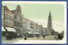 GRONINGEN, Martini-toren. Gelopen kaart.