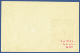 Raketpost 1945. 21 juni 1945. DETE Raketvlucht. Bruno. Op postwaardestuk.