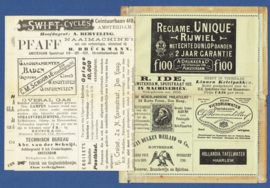 Particulier postblad Croiset. RPB7. Ongebruikt met ingeplakte reclamebladen.