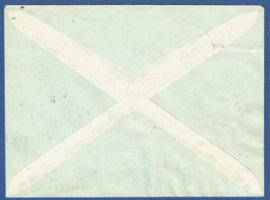 Raketpost 1945. 4 juni 1945. OUDEKERK A/D AMSTEL. Vignet de Bruin. BRUNO.