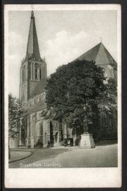 DOESBURG, Groote Kerk. Ongelopen kaart.