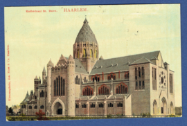 HAARLEM, Kathedraal St. Bavo. Gelopen kaart.