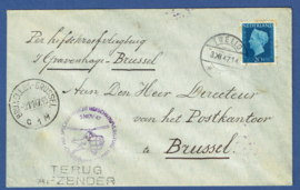 Helikopterpost 's GRAVENHAGE - BRUSSEL    5-11-1947