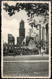 ZWOLLE, Grote Kerkplein. Gelopen kaart.