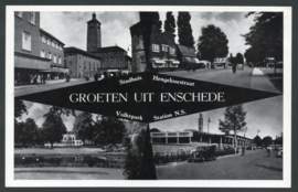 ENSCHEDE, Groeten uit Enschede. Ongelopen kaart.