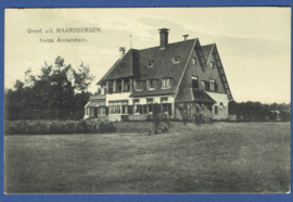 MAARSBERGEN, Groet uit Maarsbergen. Huize Anderstein. Gelopen kaart.