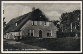 OMMEN, Kampeerboerderij De Stekkenkamp. Gelopen kaart.