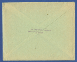 Firma cover BORCULO 1930 van BORCULO naar Lochem met rekening retour om aan te passen. Rekening van firma Olthoff uit Lochem.