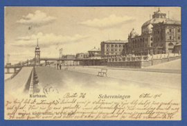 SCHEVENINGEN, Kurhaus. Gelopen kaart.