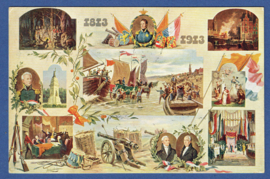 Gedenkkaart van Nederlands onafhankelijkheid. 1813 - 1913.