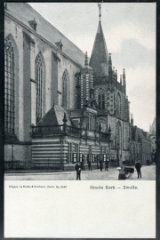 ZWOLLE, Groote Kerk. Ongelopen kaart.