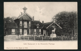 Wouwsche Plantage, Cafe - Reataurant in de Wouwsche Plantage. Gelopen kaart.