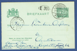 ZANDVOORT 2. Martinstempel aankomst op G - Briefkaart.