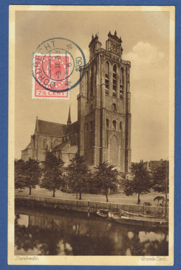 DORDRECHT, Groote Kerk. Gelopen kaart.