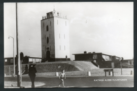 KATWIJK A/ ZEE, Vuurtoren. Ongelopen kaart.