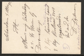 G - Briefkaart met kleinrond OUDENDIJK naar ENKHUIZEN.