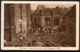 BORCULO, Na de cycloon op 10 Augustus 1925. Ongelopen kaart.