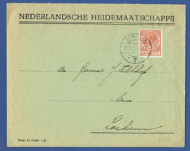 Firma cover BORCULO 1930 van BORCULO naar Lochem met rekening retour om aan te passen. Rekening van firma Olthoff uit Lochem.