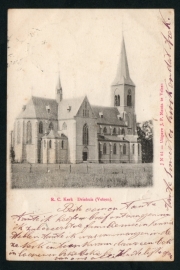 DRIEHUIS (Velsen), R.C. Kerk. Gelopen kaart.