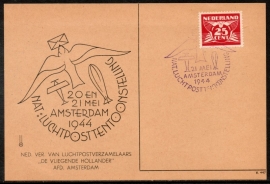 Nat. Luchposttentoonstelling. Amsterdam 21 mei. De Vliegende Hollander.