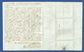 MIDDELBURG 1781. Vouwbrief met VYF STUY stempel van MIDDELBURG naar AMSTERDAM.  5 stuiver stempel.