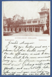 ROTTERDAM, ROTTERDAMSCHE DIERGAARDE. Roofdiergebouw. Raubthierhaus. Gelopen kaart.