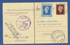 Helikopterpost 's GRAVENHAGE - BRUSSEL    5-11-1947