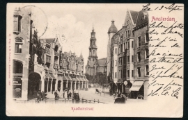 AMSTERDAM, Raadhuisstraat. Gelopen kaart.