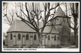 KOOTWIJK, Exterieur Ned. Herv. Kerk. Ongelopen kaart.